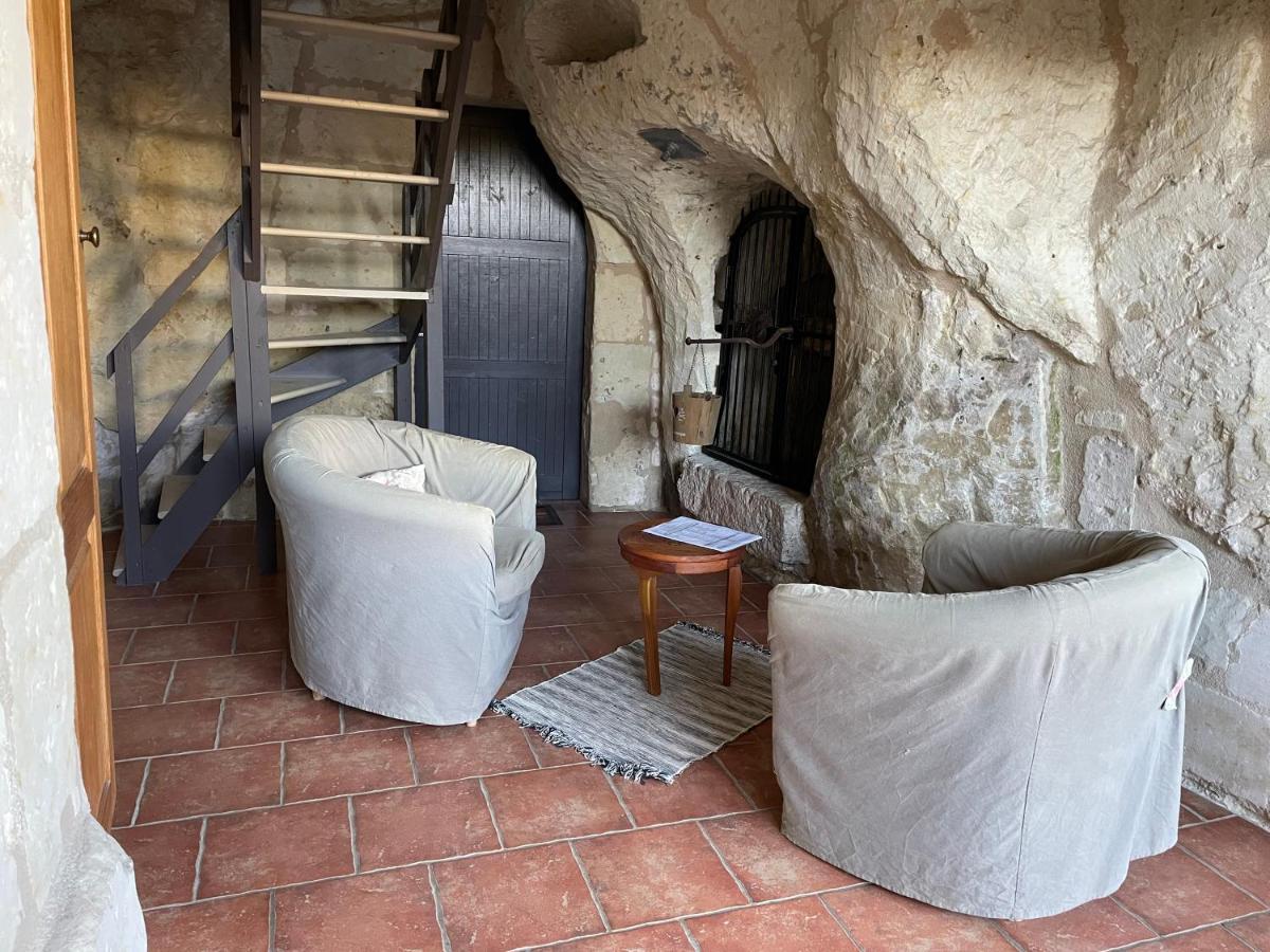 Villa L'Escale Troglo Au Bord De La Loire Souzay-Champigny Esterno foto