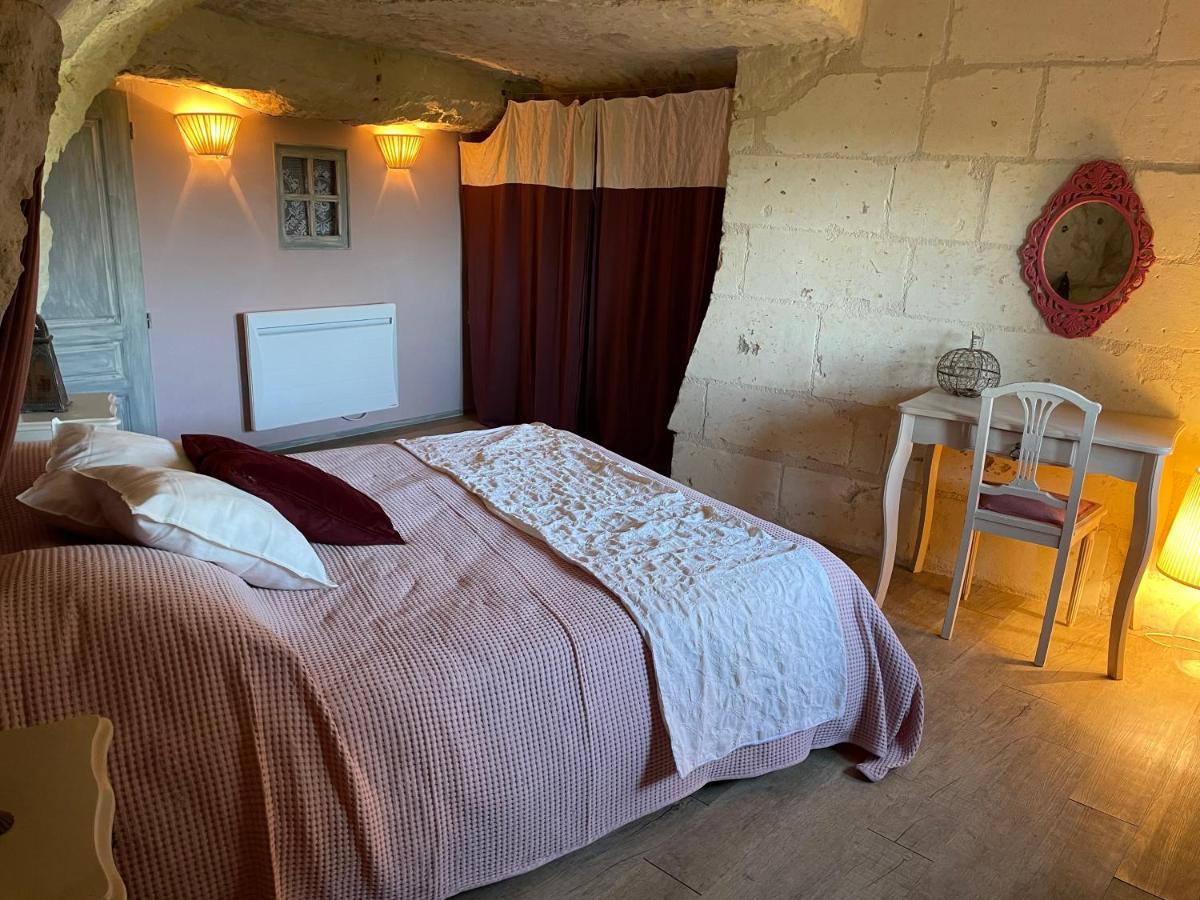 Villa L'Escale Troglo Au Bord De La Loire Souzay-Champigny Esterno foto