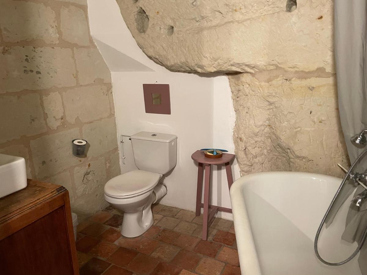 Villa L'Escale Troglo Au Bord De La Loire Souzay-Champigny Esterno foto