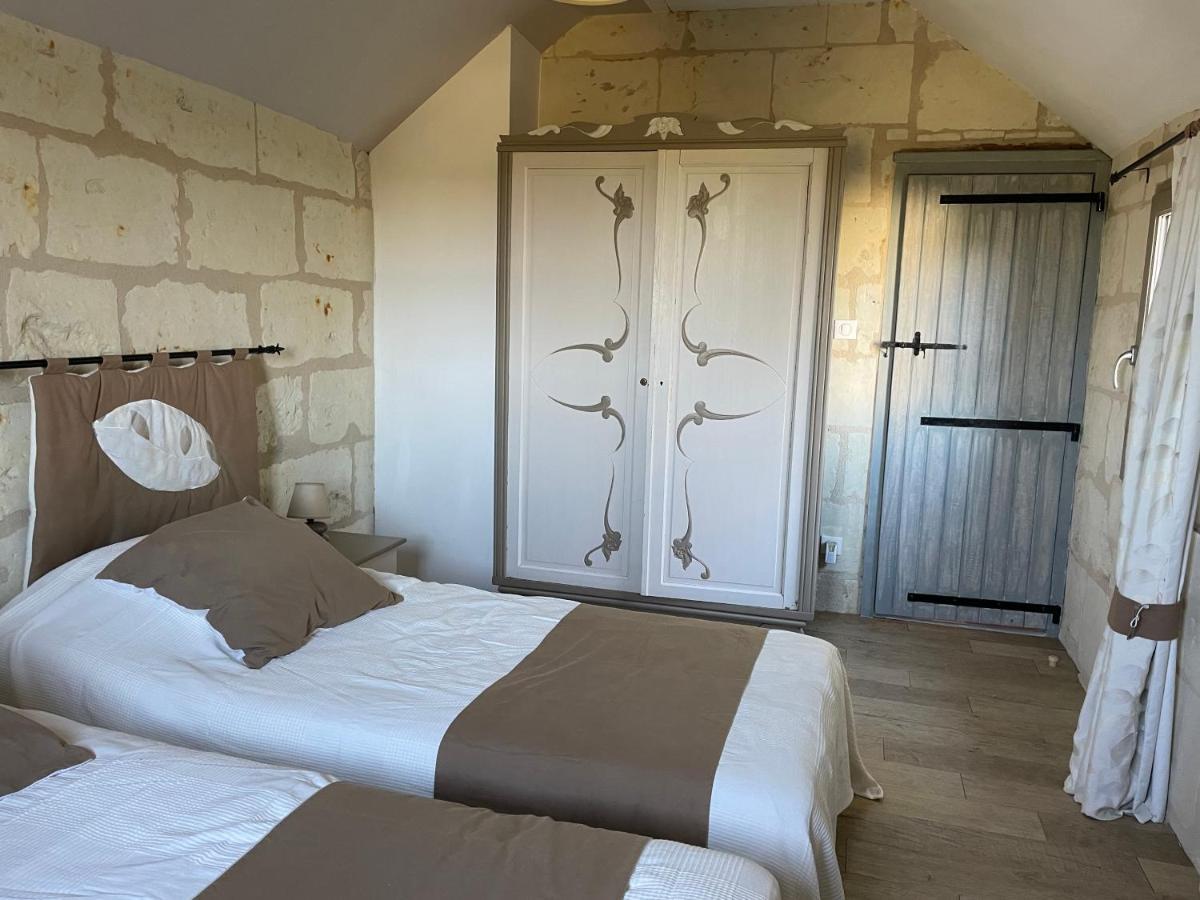 Villa L'Escale Troglo Au Bord De La Loire Souzay-Champigny Esterno foto